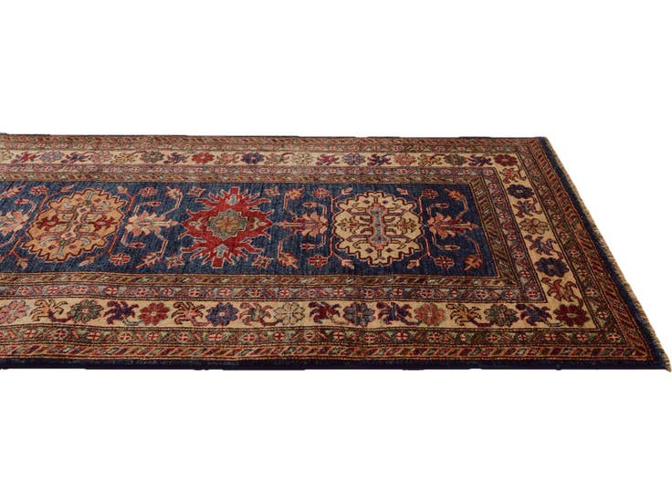 Detail image of 2' 8 x 9' 11 Hand Knotted Kazak Runner Rug