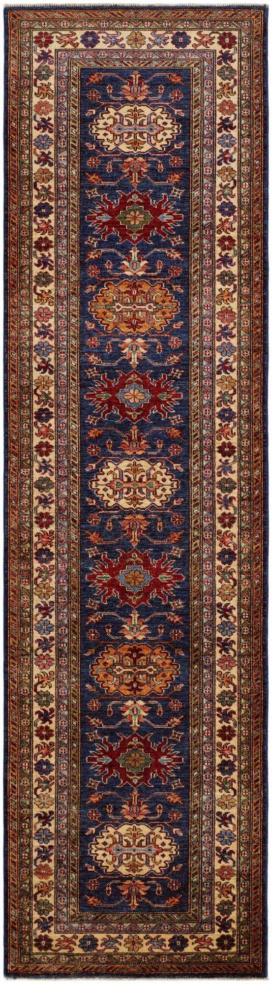 2' 8 x 9' 11 Hand Knotted Kazak Runner Rug