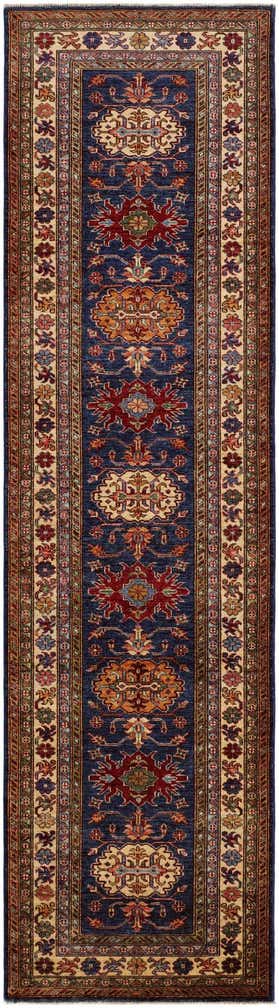 2' 8 x 9' 11 Hand Knotted Kazak Runner Rug