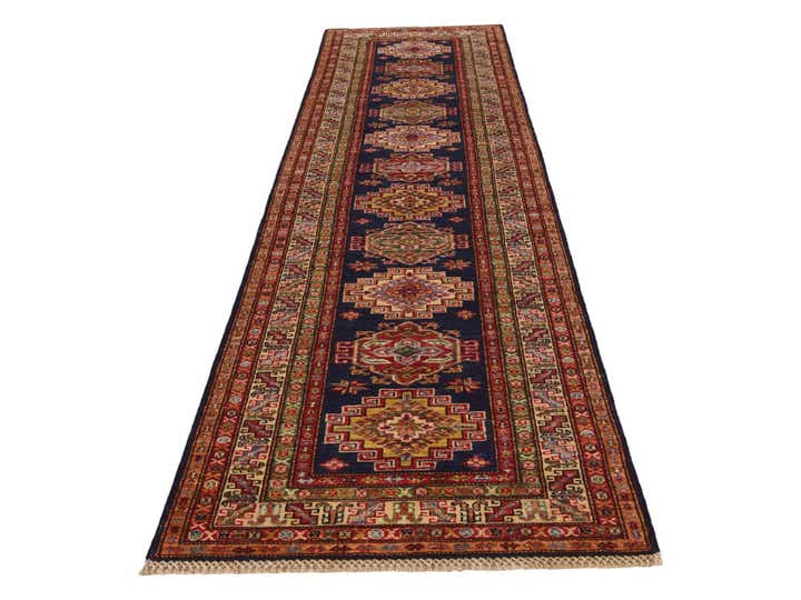 2' 7 x 9' 11 Hand Knotted Kazak Runner Rug