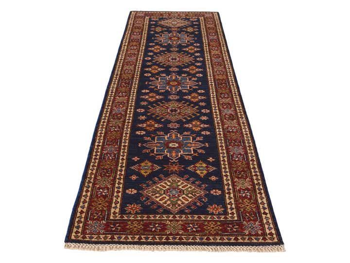 2' 9 x 9' 2 Hand Knotted Kazak Runner Rug