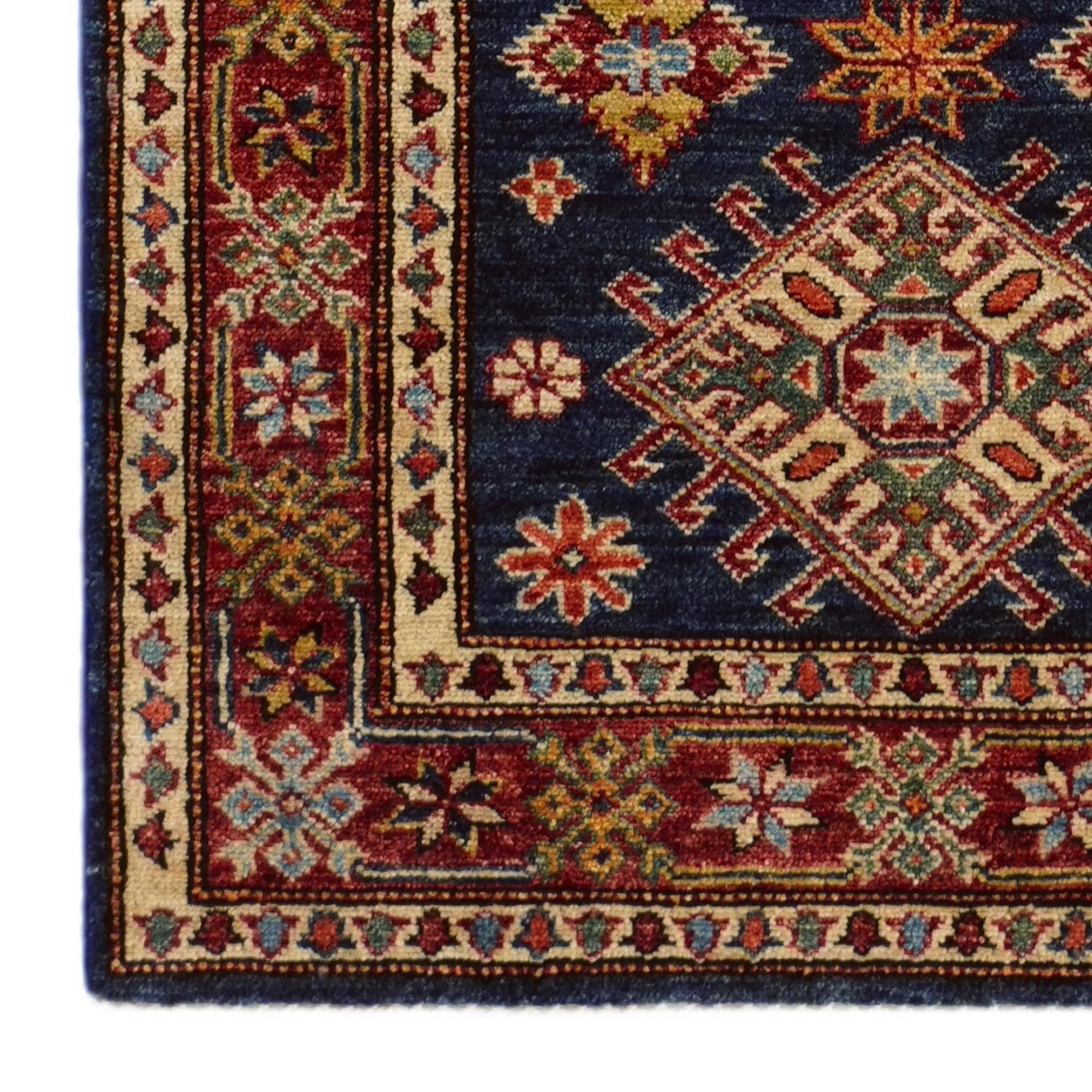 2' 9 x 9' 2 Hand Knotted Kazak Runner Rug