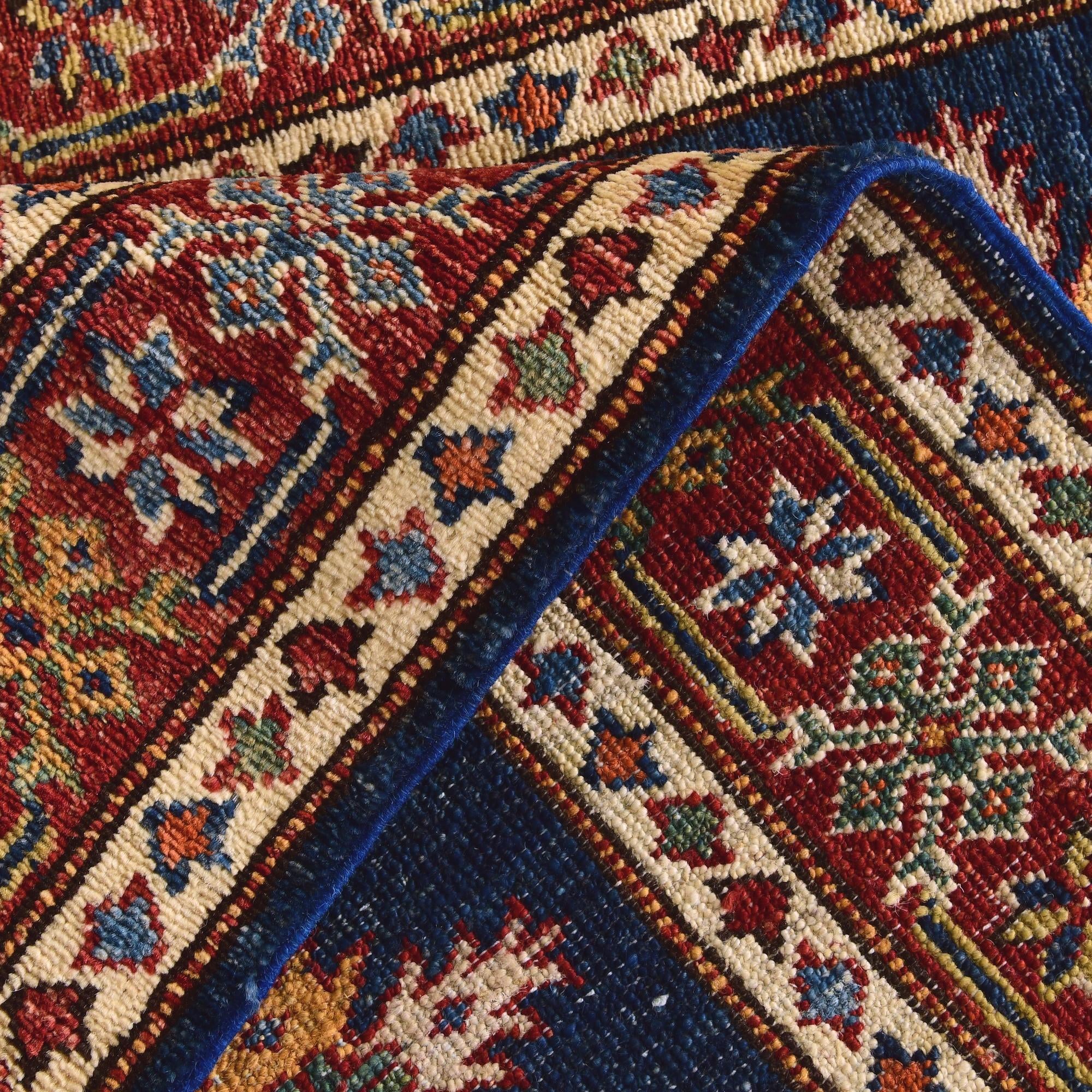 2' 9 x 9' 2 Hand Knotted Kazak Runner Rug