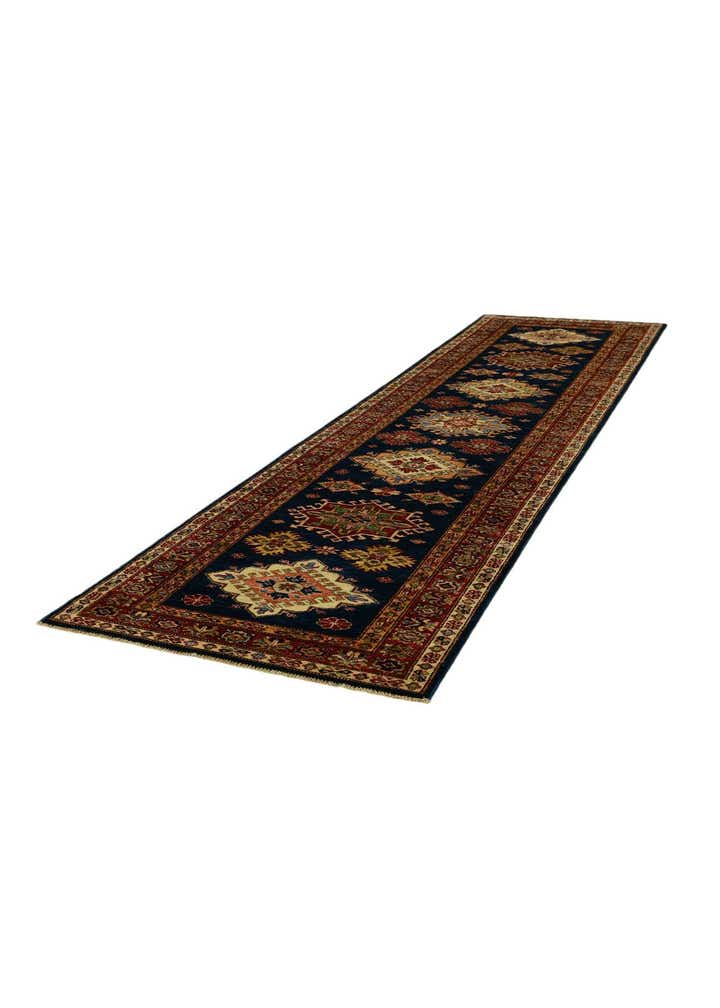2' 8 x 9' 11 Hand Knotted Kazak Runner Rug