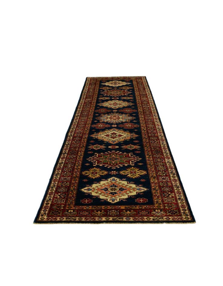 Detail image of 2' 8 x 9' 11 Hand Knotted Kazak Runner Rug