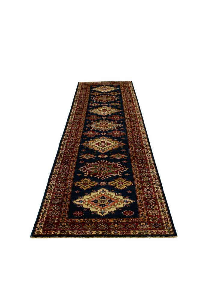 2' 8 x 9' 11 Hand Knotted Kazak Runner Rug