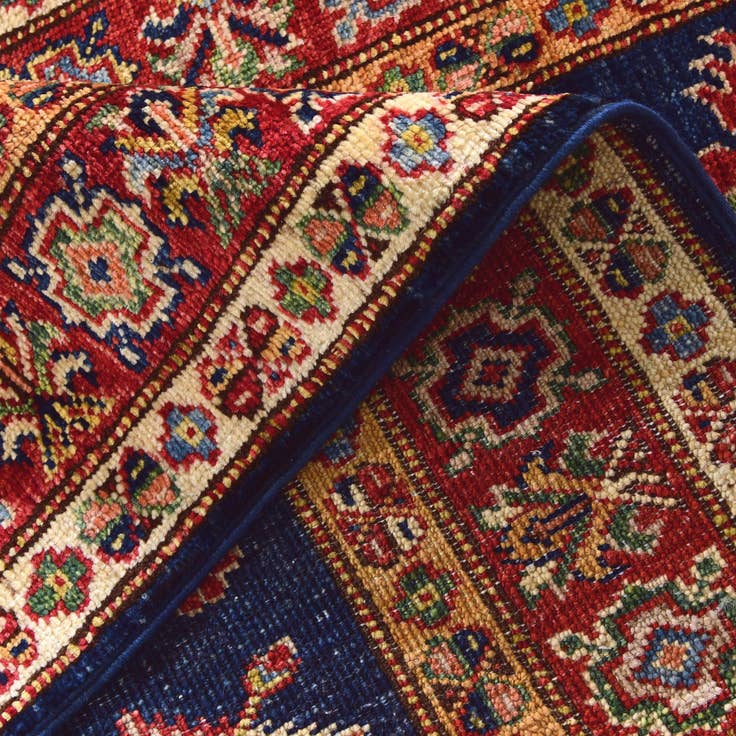 Detail image of 2' 8 x 9' 11 Hand Knotted Kazak Runner Rug