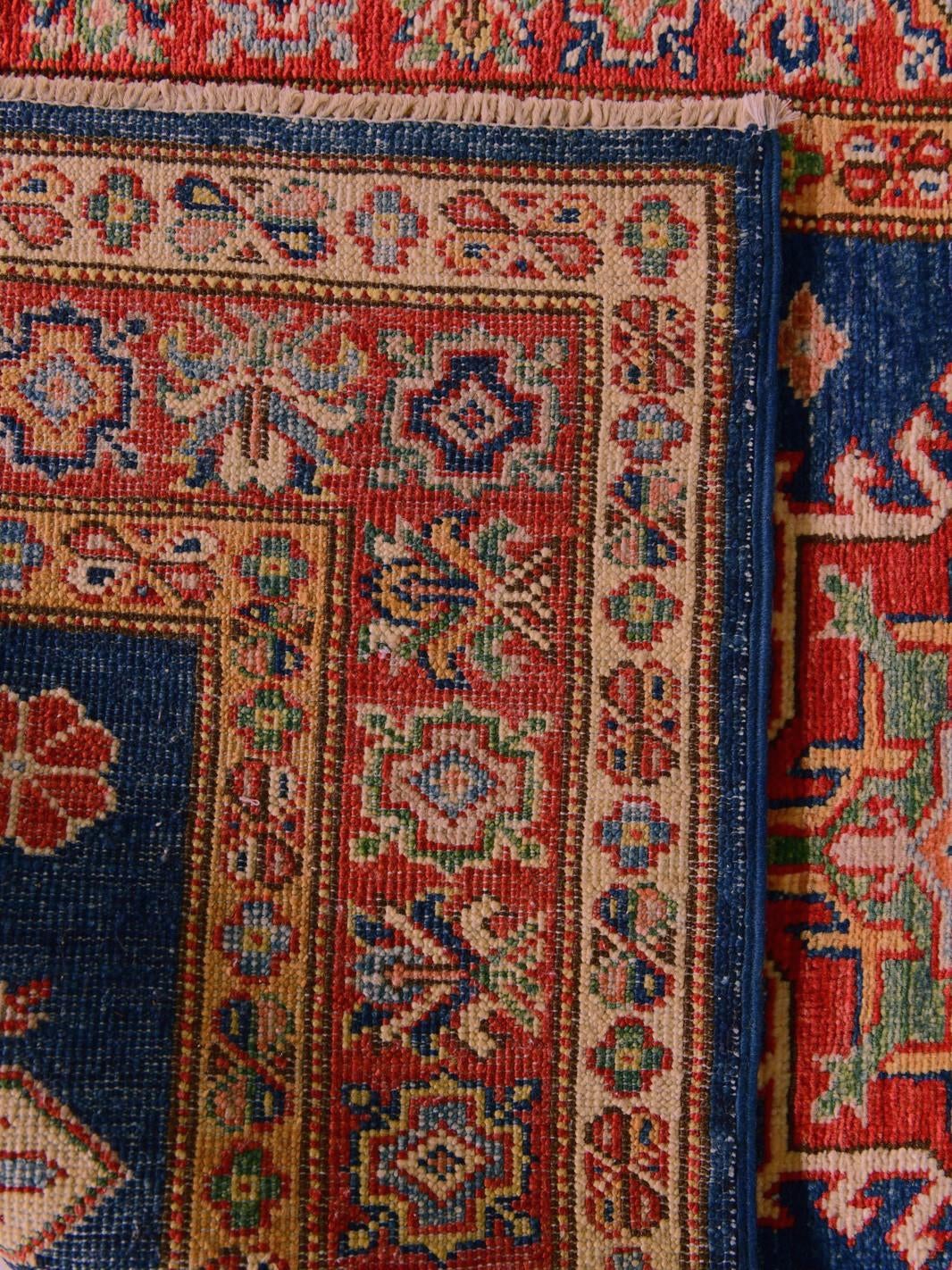 80cm x 300cm Hand Knotted Kazak Runner Rug