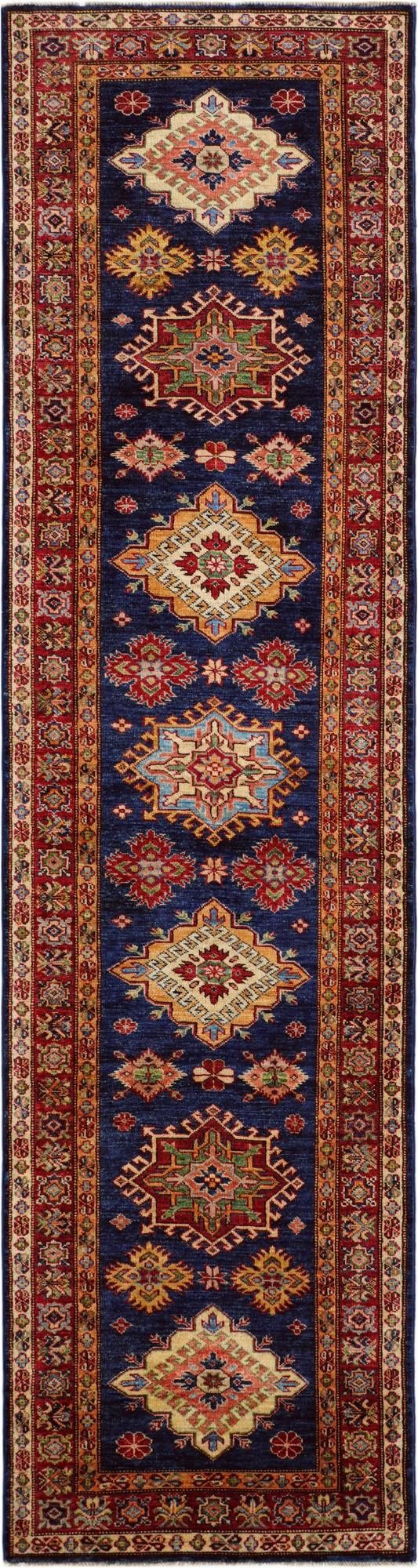 2' 8 x 9' 11 Hand Knotted Kazak Runner Rug