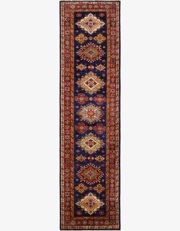 2' 8 x 9' 11 Hand Knotted Kazak Runner Rug