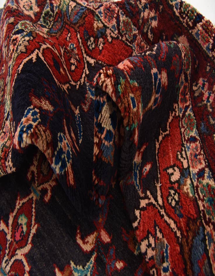 Detail image of 4' 3 x 10' 2  Hand Knotted Khamseh Persian Wool Runner Rug