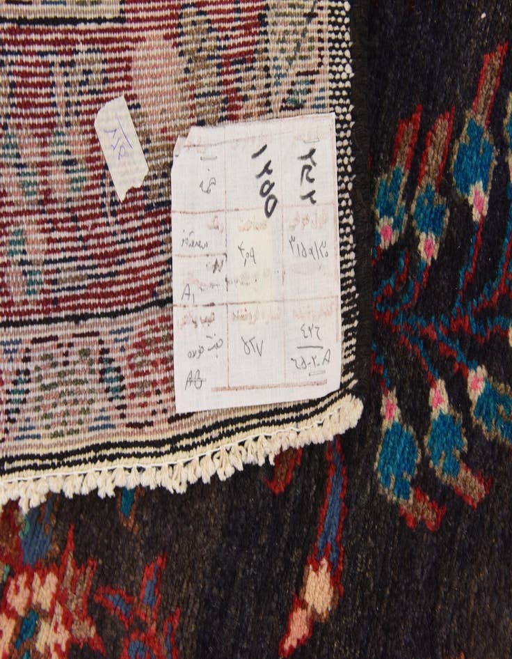 Detail image of 4' 3 x 10' 2  Hand Knotted Khamseh Persian Wool Runner Rug