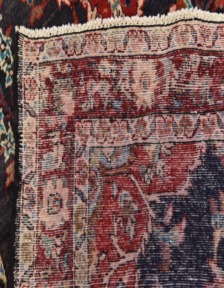 Detail image of 4' 3 x 10' 2  Hand Knotted Khamseh Persian Wool Runner Rug