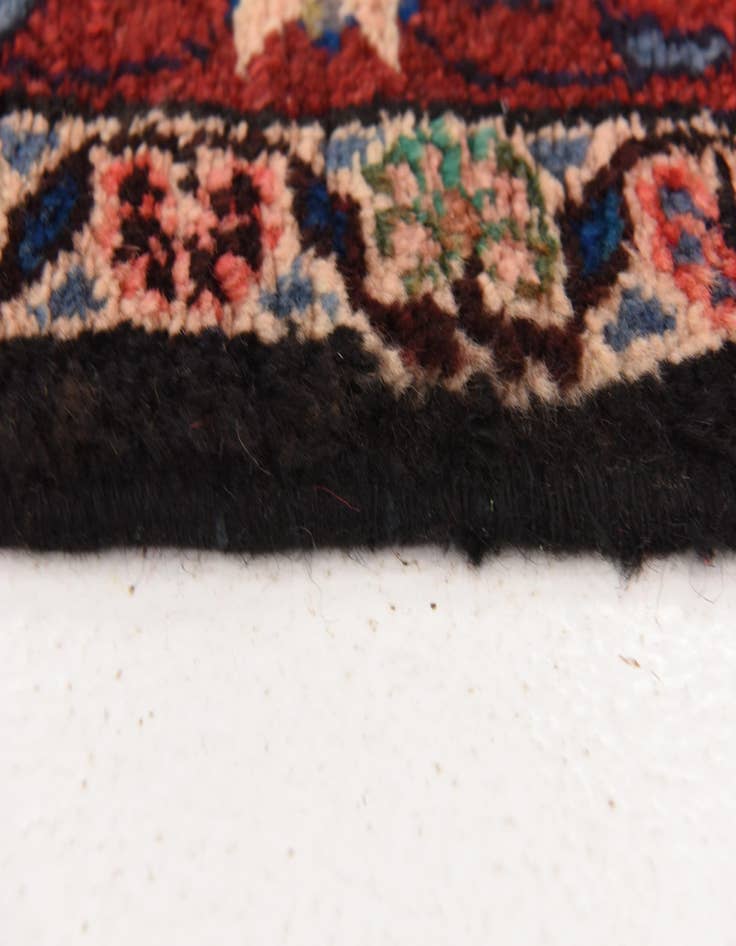 Detail image of 4' 3 x 10' 2  Hand Knotted Khamseh Persian Wool Runner Rug