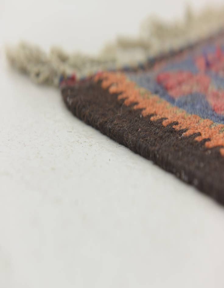 Detail image of 4' 8 x 10'  Hand Woven Kilim Fars Wool Runner Rug