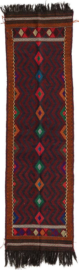 Detail image of 2' 7 x 8' 5 Hand Knotted Kilim Fars Persian Wool Runner Rug