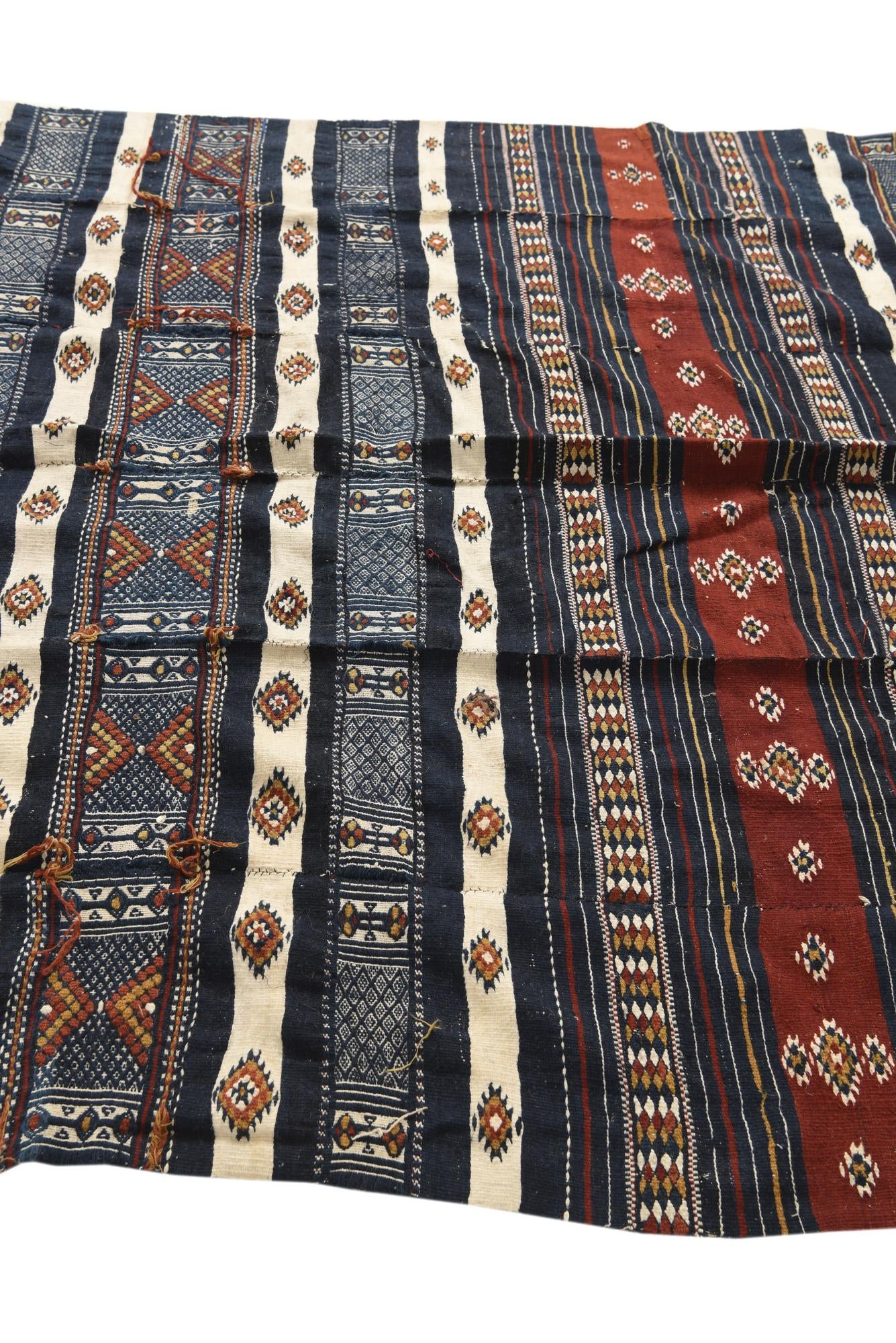 4' 10 x 13' 10 Hand Woven Kilim Fars Wool Runner Rug