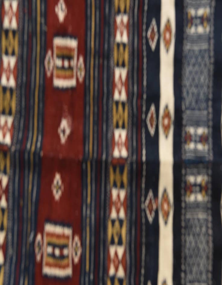 Detail image of 4' 10 x 13' 10  Hand Woven Kilim Fars Wool Runner Rug