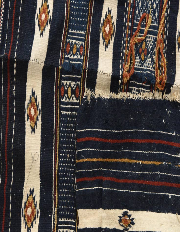Detail image of 4' 10 x 13' 10  Hand Woven Kilim Fars Wool Runner Rug