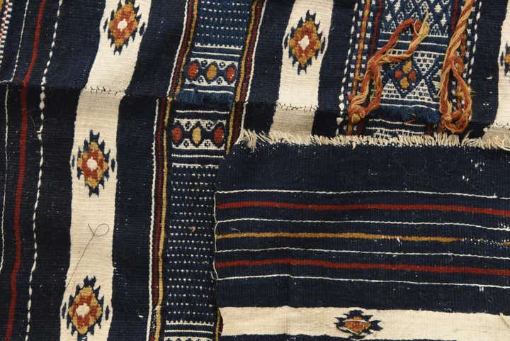 4' 10 x 13' 10 Hand Woven Kilim Fars Wool Runner Rug