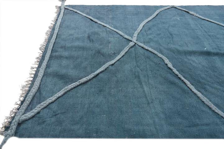 3' 6 x 10' Hand Woven Kilim Modern Wool Runner Rug