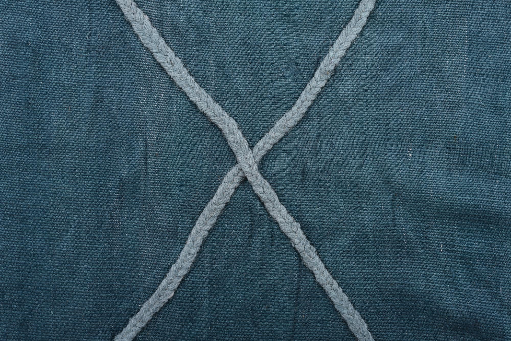 3' 6 x 10' Hand Woven Kilim Modern Wool Runner Rug