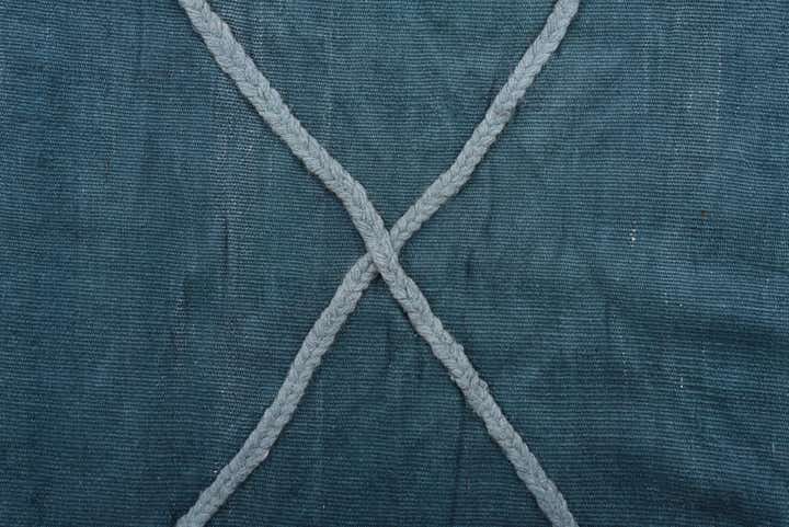 3' 6 x 10' Hand Woven Kilim Modern Wool Runner Rug