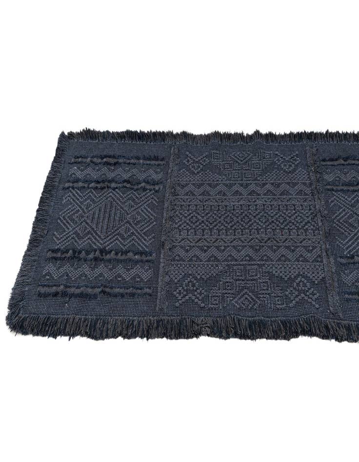 Detail image of 2' 9 x 5' 10 Hand Woven Kilim Modern Wool Runner Rug