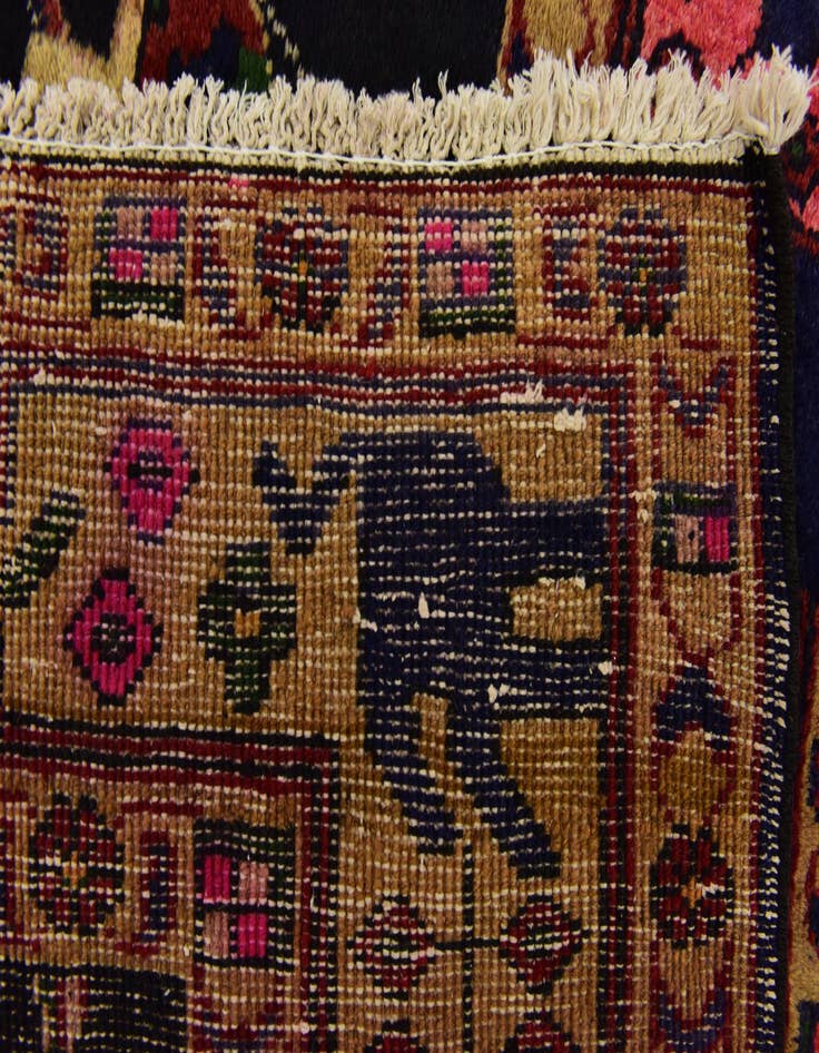 Detail image of 5' x 9' 6 Hand Knotted Koliaei Persian Wool Runner Rug