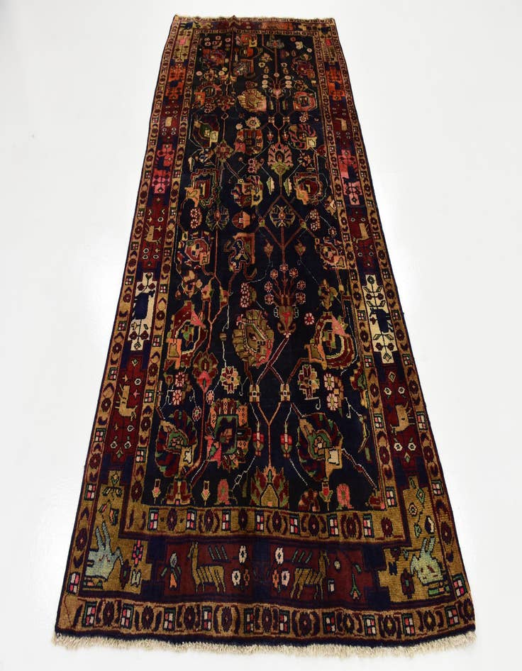 Detail image of 5' x 9' 6 Hand Knotted Koliaei Persian Wool Runner Rug