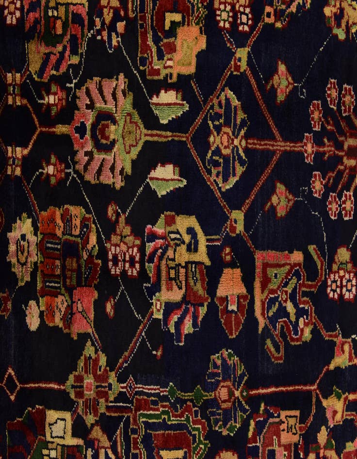 Detail image of 5' x 9' 6 Hand Knotted Koliaei Persian Wool Runner Rug