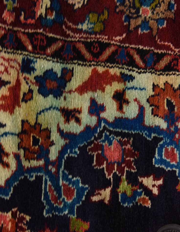Detail image of 5' x 13' 2  Hand Knotted Koliaei Persian Wool Runner Rug