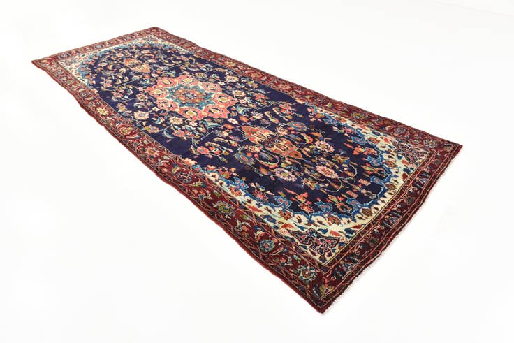 Detail image of 5' x 13' 2 Hand Knotted Koliaei Persian Wool Runner Rug