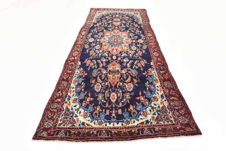 5' x 13' 2 Hand Knotted Koliaei Persian Wool Runner Rug