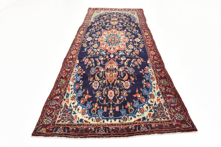 Detail image of 5' x 13' 2 Hand Knotted Koliaei Persian Wool Runner Rug