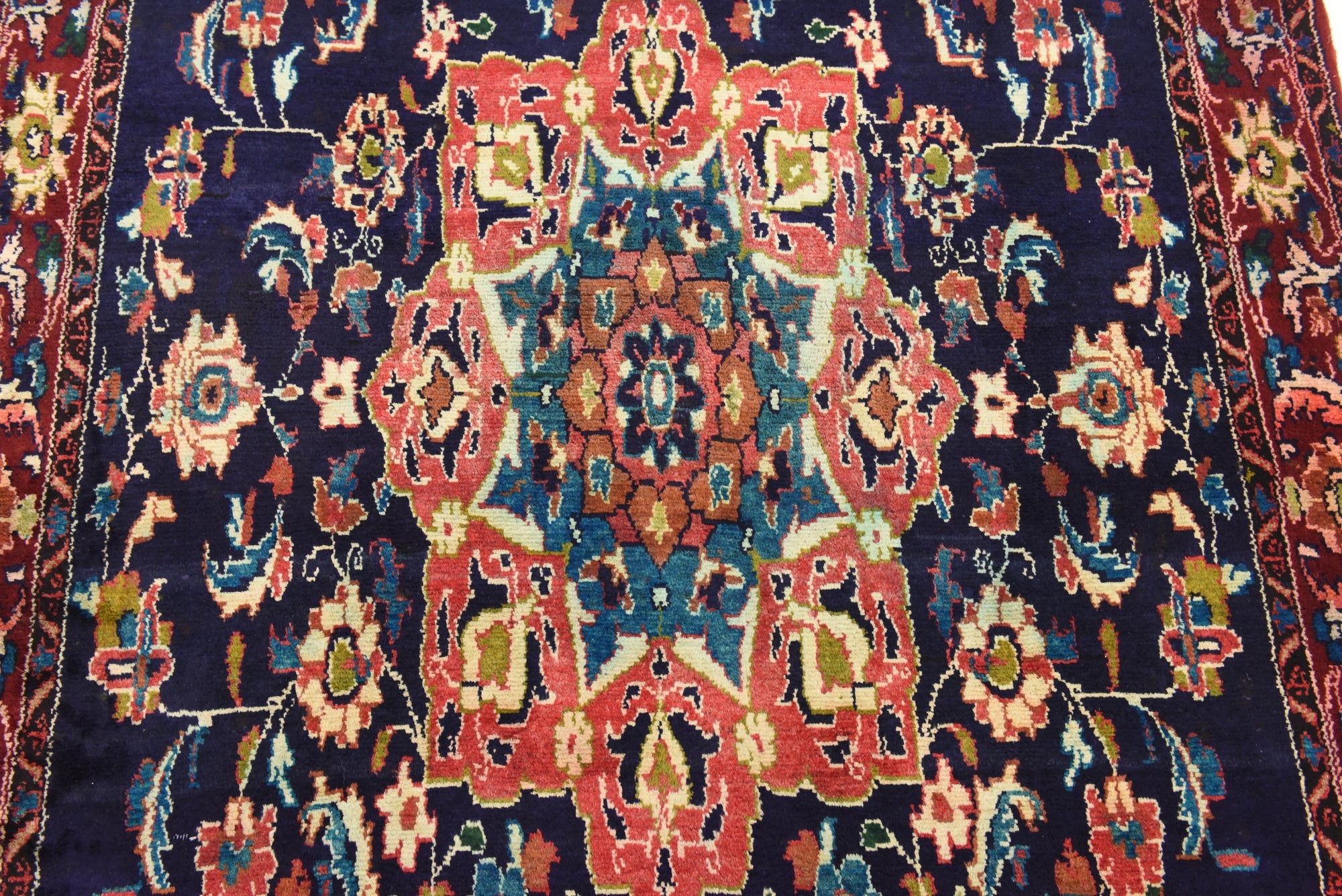 5' x 13' 2 Hand Knotted Koliaei Persian Wool Runner Rug