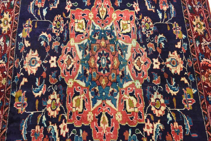 Detail image of 5' x 13' 2 Hand Knotted Koliaei Persian Wool Runner Rug