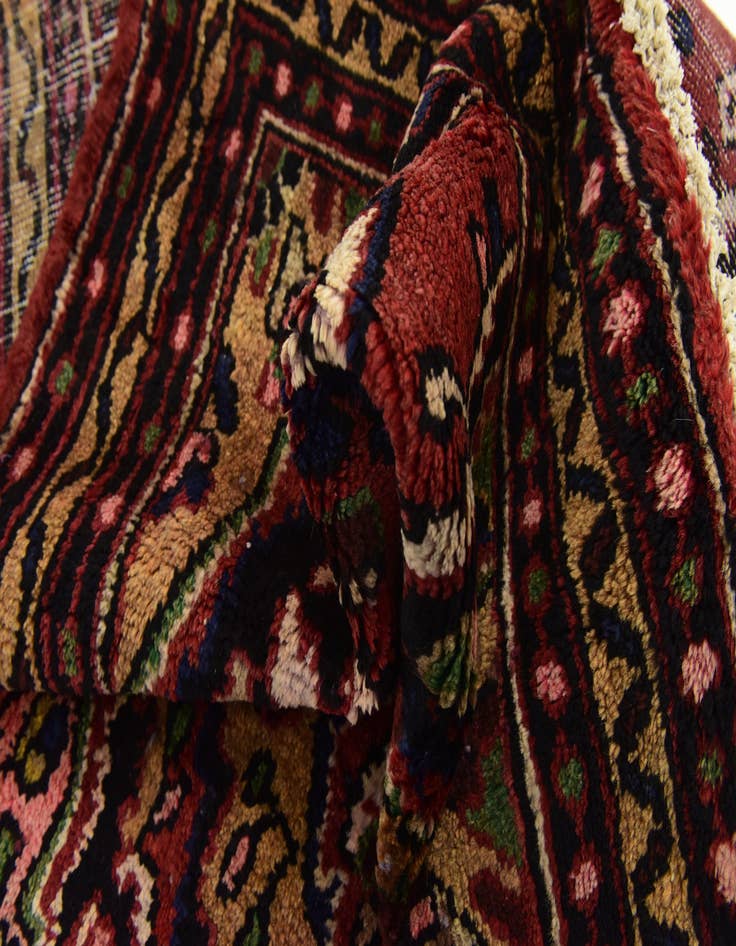 Detail image of 3' 5 x 9' 3  Hand Knotted Koliaei Persian Wool Runner Rug