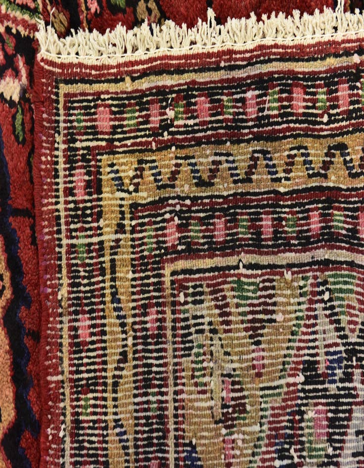 Detail image of 3' 5 x 9' 3  Hand Knotted Koliaei Persian Wool Runner Rug