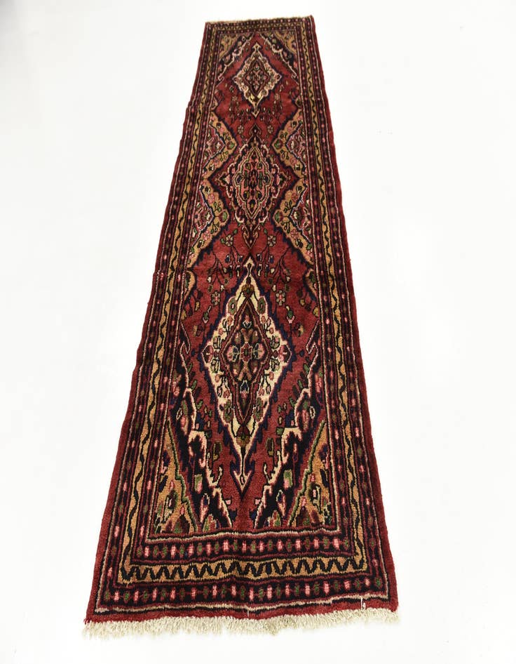 Detail image of 3' 5 x 9' 3  Hand Knotted Koliaei Persian Wool Runner Rug