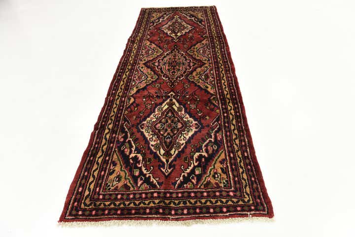 3' 5 x 9' 3 Hand Knotted Koliaei Persian Wool Runner Rug