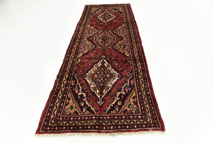 Detail image of 3' 5 x 9' 3 Hand Knotted Koliaei Persian Wool Runner Rug