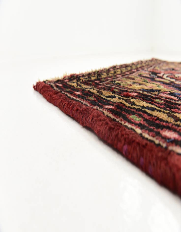 Detail image of 3' 5 x 9' 3  Hand Knotted Koliaei Persian Wool Runner Rug