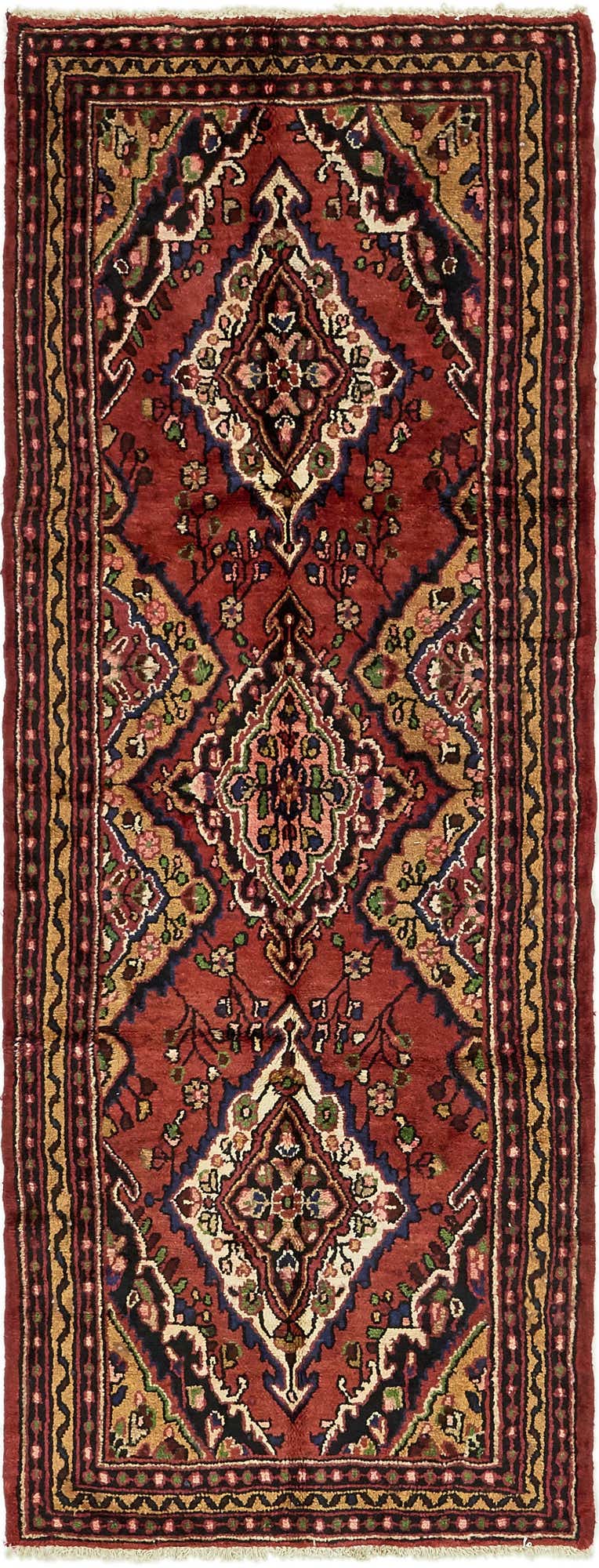 3' 5 x 9' 3 Hand Knotted Koliaei Persian Wool Runner Rug