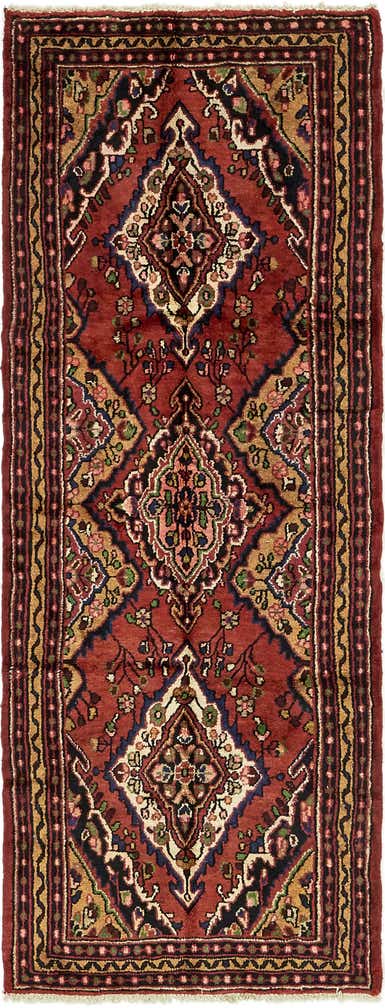 3' 5 x 9' 3 Hand Knotted Koliaei Persian Wool Runner Rug