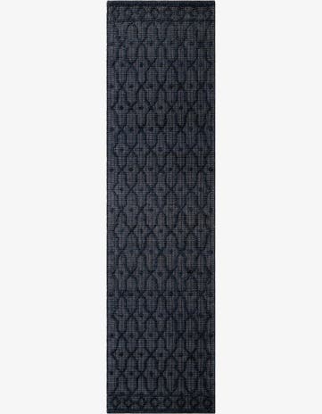 Navy Blue Hand Woven Larsa Jute Runner Rug