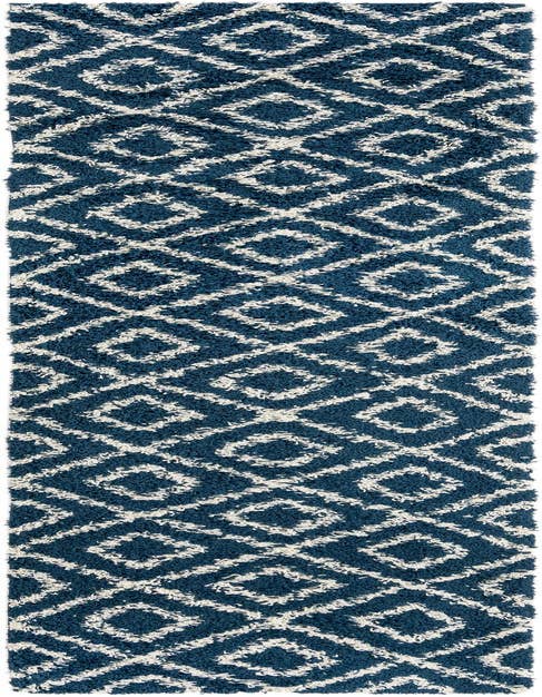 Detail image of 2' 7 x 12' Lattice Shag Runner Rug