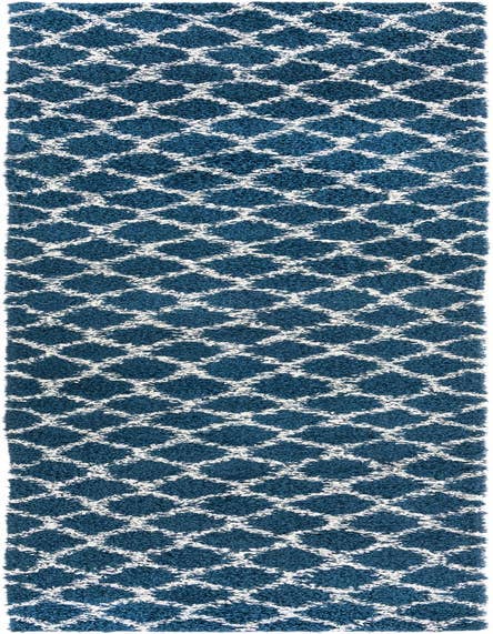 Detail image of 3' 3 x 16' 5 Lattice Shag Runner Rug