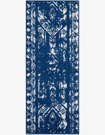 Navy Blue Lennon Runner Rug