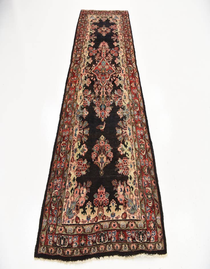 Detail image of 3' 10 x 10' 4 Hand Knotted Liliyan Persian Wool Runner Rug